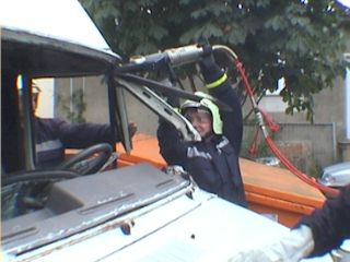 Herstellen der Wasserversorgung, Anschluss des Standrohres an den Hydrant